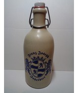 Franz Joseph Jubelbier German Stoneware Beer Bottle with Porcelain Stopp... - £14.02 GBP