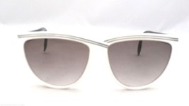 VTG RETRO Sunglasses 80s Christian Aujard  AViator Black White Plastic G... - $25.71