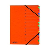 Pagna 24131-12 Easy Folder 12 Divider Tabs with Rubber Corners Coloured ... - £34.60 GBP