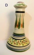 Hand Made Painted Candlestick Talavera Mexico 7&quot; Signed  D - £13.45 GBP