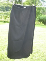 NWT! Harve Benard by Benard Holtzman Long Black Lined Pockets Skirt Size 12 - £12.56 GBP