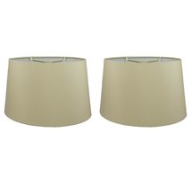 Royal Designs, Inc. Modern Tapered Shallow Drum Hardback Lampshade, HB-606-20BLK - £63.87 GBP+