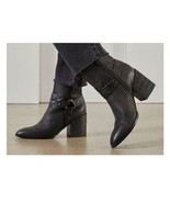 Vionic Carnelia Womens Boots Sz 8.5 Black Leather Harness Bootie - $59.99