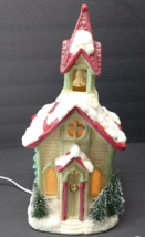 Used Christmas Traditions Church Light Flitter 13&quot; 248402 Working EUC w/... - £15.27 GBP