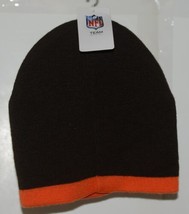 NFL Team Apparel Licensed Cleveland Browns Uncuffed Brown Winter Cap image 2