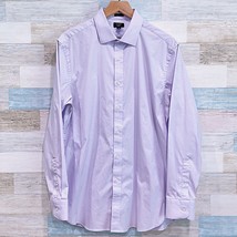 J Crew Slim Ludlow Dress Shirt Light Purple Spread Collar Career Work Mens 17 35 - $29.69