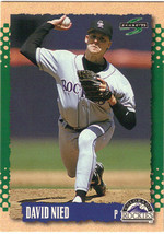 1995 Score David Nied #139 Colorado Rockies Baseball Card - £1.47 GBP