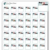 54 Health Planner Blood Pressure Tracker Stickers 1/2&quot; - $8.58