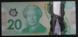  Banknote - 2012 Canada $20 Twenty Dollar Polymer, P108b, UNC - £18.72 GBP