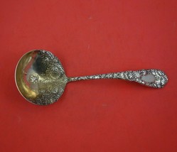 Chrysanthemum by Durgin Sterling Silver Gravy Ladle Large 7 7/8&quot; Serving - £333.65 GBP