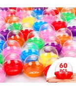 Hydren 60 Pcs 2 Inch Gumball Vending Machine Capsules Empty Round, Flat ... - $37.97