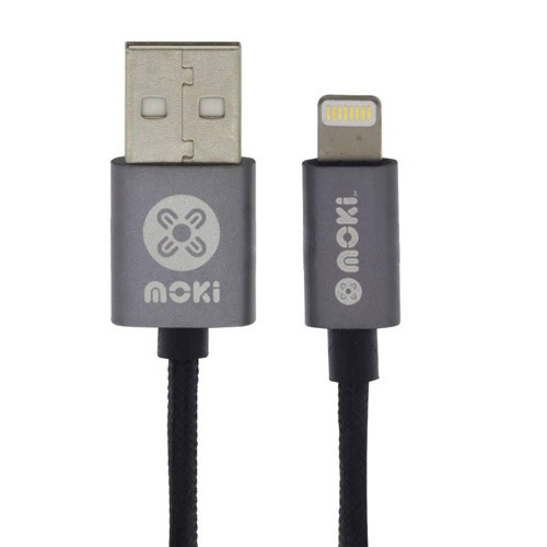 Moki Lightning SynCharge Cable 90cm - Black - $32.86