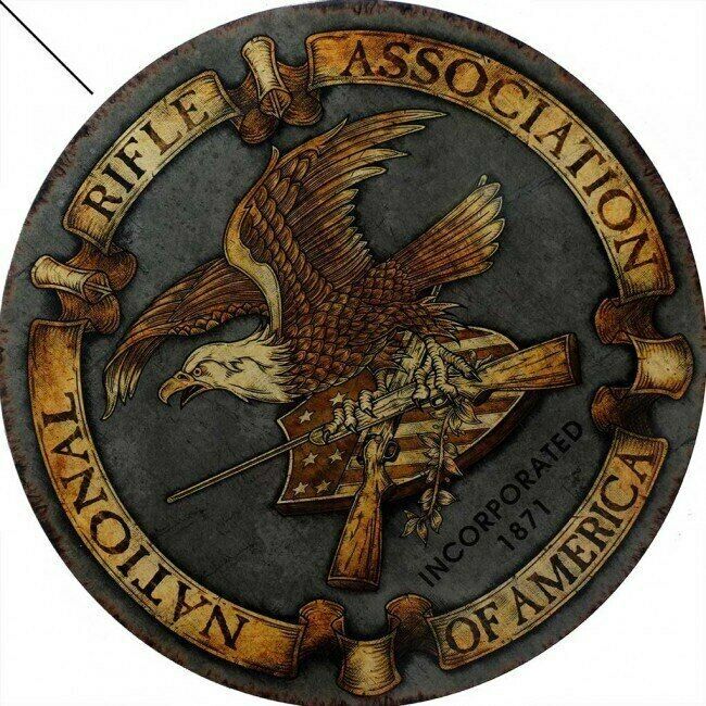 National Rifle Association 14" Round Metal Sign - $34.95