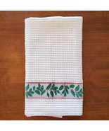Williams Sonoma Kitchen Towel, Christmas Tea Towel, Holly Holiday Greenery - £6.27 GBP