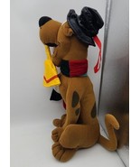 Vtg 1990s Scooby Doo Plush Wearing Christmas Scarf Bell In Mouth Adorabl... - $22.50