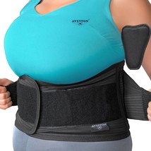 Back Brace for Lower Back Pain Relief 6 ribs Belt with Lumbar Pad Suppor... - $60.37