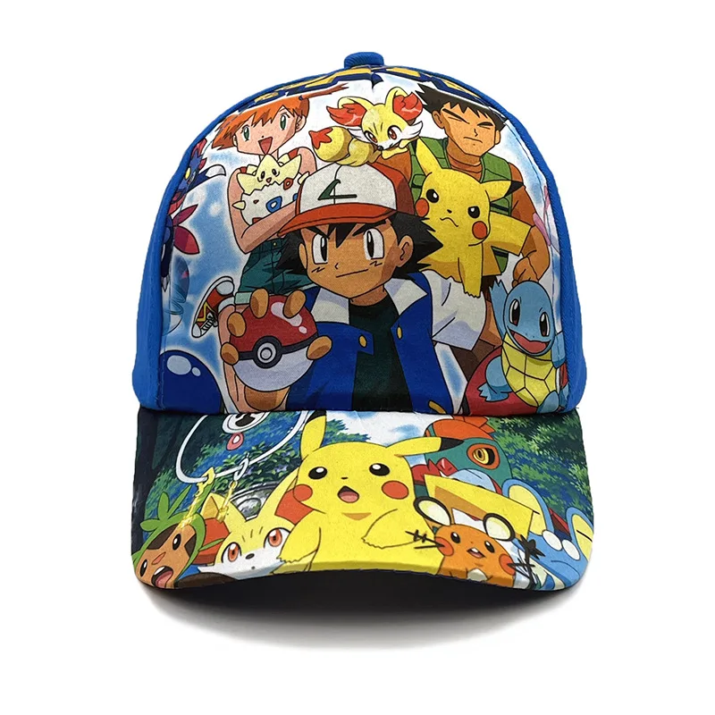 New Pokemon Baseball Cap Kawaii Pikachu Children&#39;s Cap Winter Summer Cap Pocket - £7.42 GBP+