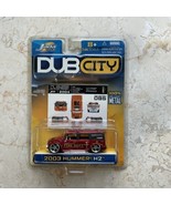 Jada Toys 2003 Hummer H2 Dub City Fire Department Collectible Car 1:64 s... - $12.22