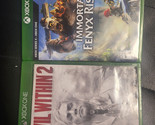 SET OF 2 /IMMORTALS FENYX RISING+ EVIL WITHIN 2 Xbox One /VERY NICE COMP... - £7.88 GBP