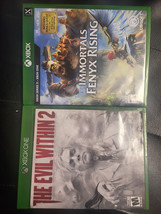 Set Of 2 /IMMORTALS Fenyx Rising+ Evil Within 2 Xbox One /VERY Nice Complete - £7.77 GBP