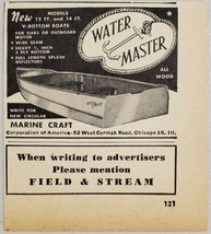 1949 Print Ad Marine Craft Water Master Wood Boats Chicago,Illinois - £6.56 GBP