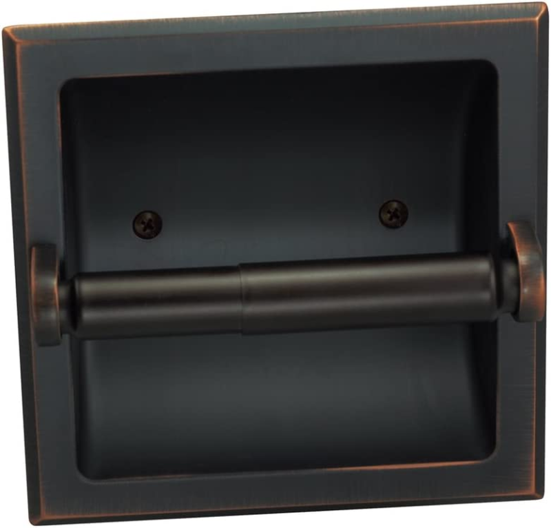 Primary image for Designers Impressions Oil Rubbed Bronze Recessed Toilet/Tissue Paper Holder All 