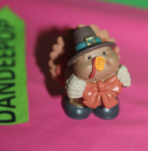 Pilgrim Turkey Merry Mini Keepsakes 1995 Figurine Hallmark QFM8177 Thank... - $17.81