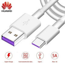 5A Huawei P20 Pro Lite Mate 20 P30 Type C USB Sync Charger Fast Charging Cable - £2.94 GBP