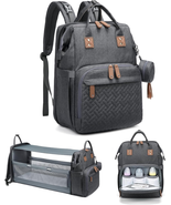 Diaper Bag Backpack with Changing Station Large Capacity Multifunction B... - £50.39 GBP