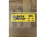 Sticker For Auto Decal Auto Meter Competition Instruments - £7.06 GBP