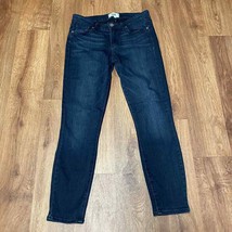 Paige Denim Women Verdugo Crop Dark Wash Mid Rise Skinny Blue Jeans Size... - $41.58