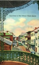 Royal Street in New Orleans French Quarter Louisiana Postcard Posted 1942 - £8.71 GBP