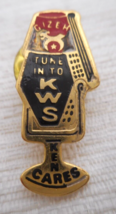 Vintage GIZEN Tune Into KWS KEN CARES Shriners Gold Tone Enamel Lapel Pin - £7.84 GBP