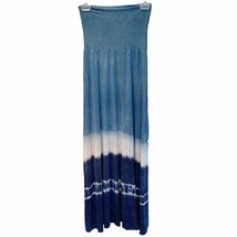 Lucky Brand Blue White Suddenly Summer Convertible Tube Dress Maxi Skirt XS - $46.75