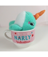 Dan Dee You&#39;re So Narly Valentine Plush Narwhale With Valentine&#39;s Coffee... - €16,62 EUR