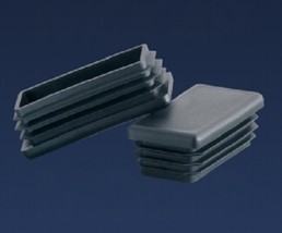 1/2&#39;&#39; x 1-1/2&#39;&#39; O.D. Rectangular Ribbed Tubing Insert Glide End Cap 14-2... - $6.48