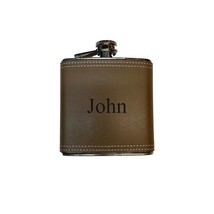 8oz RED Personalized One Line Flask - £11.72 GBP+