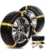 Snow Chains for SUV Car Anti Slip Adjustable Universal Emergency Thicken... - $1,544.54 MXN