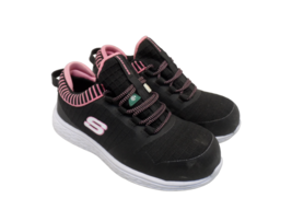 Skechers Women&#39;s Aluminum Toe SP Slip Resistant Safety Shoes 99996595 Black 6M - £37.82 GBP