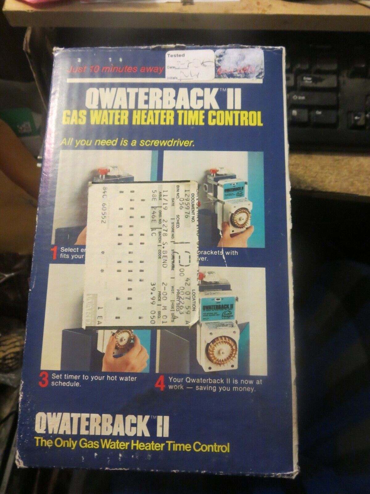 QWaterback 2 II Gas Water Heater Time Control-Paragon Model QB-11 - £29.40 GBP