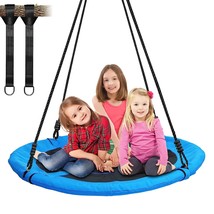 700Lb 40 Inch Saucer Tree Swing For Kids Adults 900D Oxford With 2Pcs Tr... - £100.90 GBP