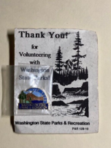 Vintage 1994 Washington State Parks Volunteer VIP Pin Still on Card 1&quot; - $7.50