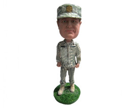 Custom Bobblehead Senior Army Officer In Army Uniform With Heavy Boots - Careers - £66.34 GBP