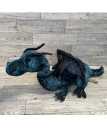 Douglas Cuddle Toys Jade Blue Dragon Fantasy Creature Stuffed  Plush - £9.56 GBP