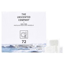 DISHWASHER TABS PODS TABLETS ECO EARTH FREINDLY THE UNSCENTED COMPANY 72... - $30.99