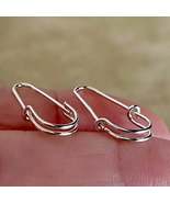 Sterling Silver Earrings - Safety Pin Collection - £12.19 GBP