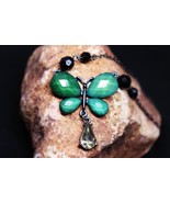 OPEN VESSEL: Authentic Antique 1920&#39;s Butterfly Crystal Necklace - $65.00