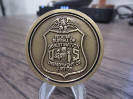 Vintage DOJ FBI Federal Investigation Bureau Challenge Coin #718T - £20.01 GBP