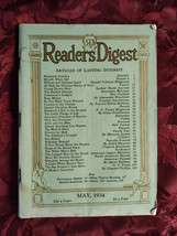 Readers Digest May 1934 Ignace Paderewski Marquis James Archibald Rutledge   - £8.45 GBP