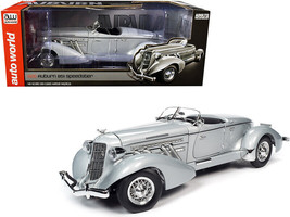 1935 Auburn 851 Speedster Haze Gray 1/18 Diecast Car Auto World - £81.95 GBP